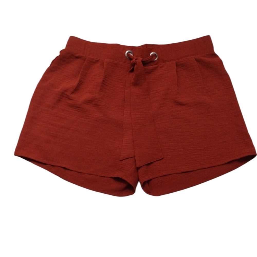 Retrology Women's Rust Colored Flowy Shorts SZ L